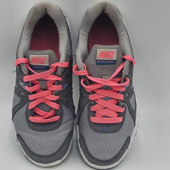 Nike Women's 7 Shoe Revolution 2 Athletic Running Sneaker 554900-006 Gray - Picture 6 of 12